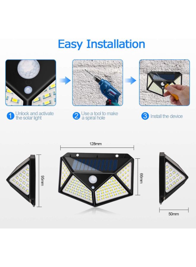 Joyway 4-Piece LED Outdoor Night Light White [100led highlight] solar wall light - Image 3