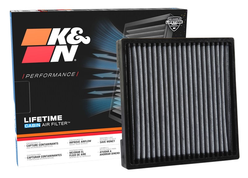 K+N K&N LIFETIME Cabin Air Filter: Premium, Washable, Clean Air for your Cabin: Compatible with Select 2004-2022 Toyota/Subaru/Suzuki/Scion Vehicle Models, VF1013 - Image 1