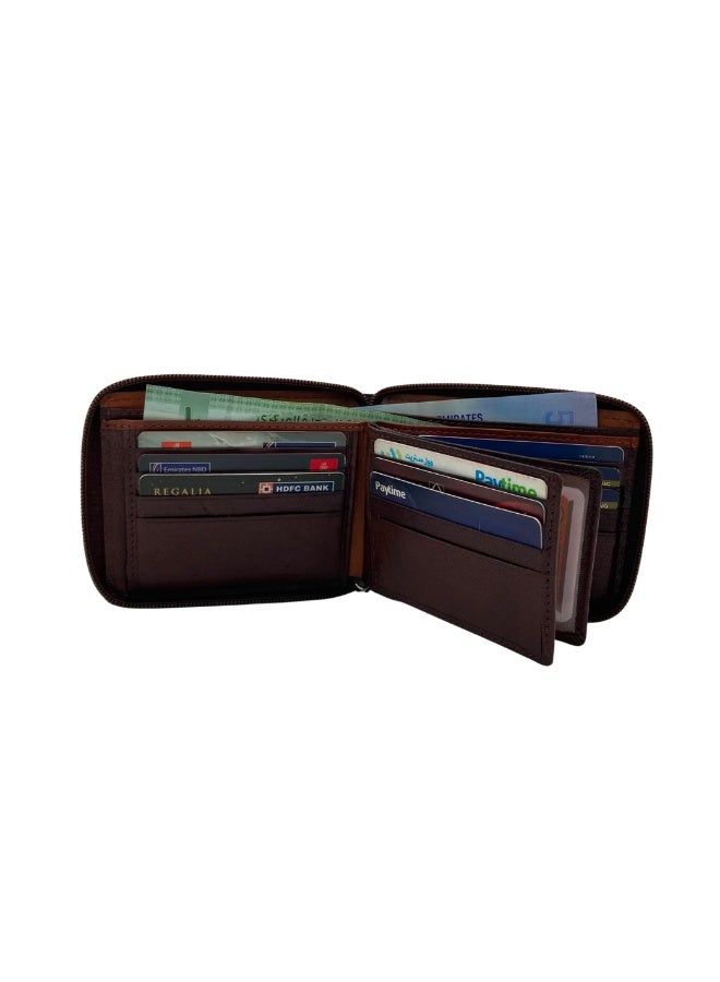 LAVERI LEATHER Full Zip leather men's Wallet - Image 3