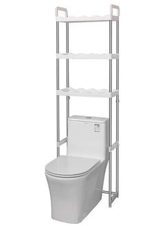 BLOOMING TIME 3 Layer Toilet Rack, Storage Rack, Simple Installation, Space Saving, Can Withstand 30Kg  - Image 1