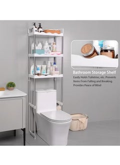 BLOOMING TIME 3 Layer Toilet Rack, Storage Rack, Simple Installation, Space Saving, Can Withstand 30Kg  - Image 5