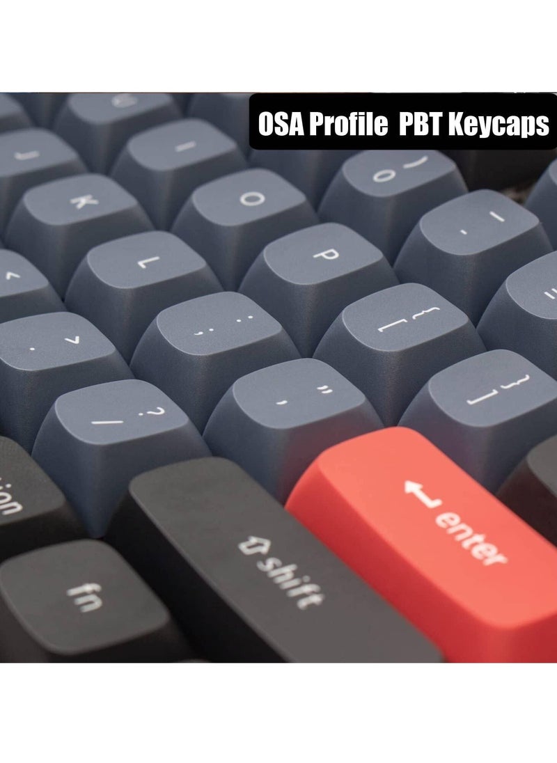 Keychron - Keychron K8 Pro Wireless Custom Mechanical Keyboard, QMK/VIA Programmable, BT / Wired, RGB Backlight Aluminum Frame Tenkeyless, Hot-Swappable, ENG-ARAB Keyboard, Gateron G Pro Red Switch | K8P-J1-AR - Image 1