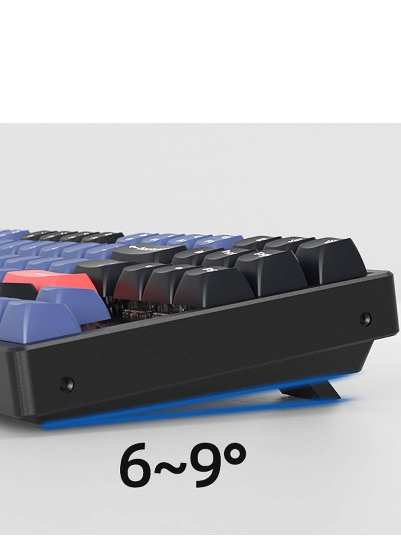 Keychron - Keychron K8 Pro Wireless Custom Mechanical Keyboard, QMK/VIA Programmable, BT / Wired, RGB Backlight Aluminum Frame Tenkeyless, Hot-Swappable, ENG-ARAB Keyboard, Gateron G Pro Red Switch | K8P-J1-AR - Image 1