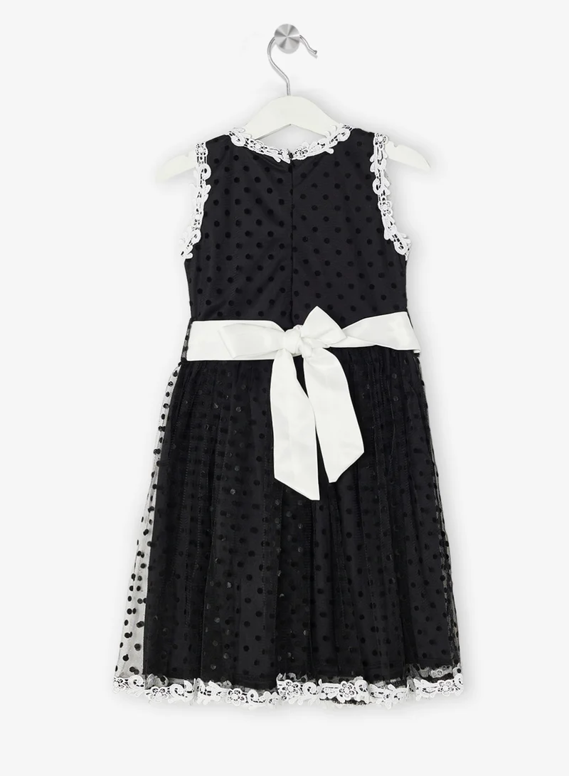 Little Golden Apple Little Polka Dots Tulle Dress