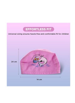 ENDLESS  Comfortable PU Swimming Cap with Cartoon Design | Elastic Waterproof Swimming Cap for Long and Short Hair with Thicker Edge | Kid's Size | Material : PU  - Image 3