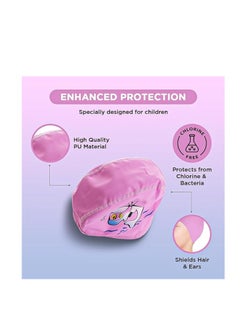ENDLESS  Comfortable PU Swimming Cap with Cartoon Design | Elastic Waterproof Swimming Cap for Long and Short Hair with Thicker Edge | Kid's Size | Material : PU  - Image 4