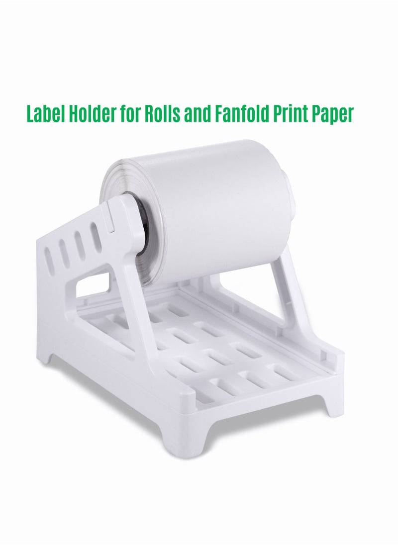 Generic - Thermal Label Printer Label Holder for Rolls and Fanfold Shipping Package Labels Work with Desktop Label Printers - Image 1