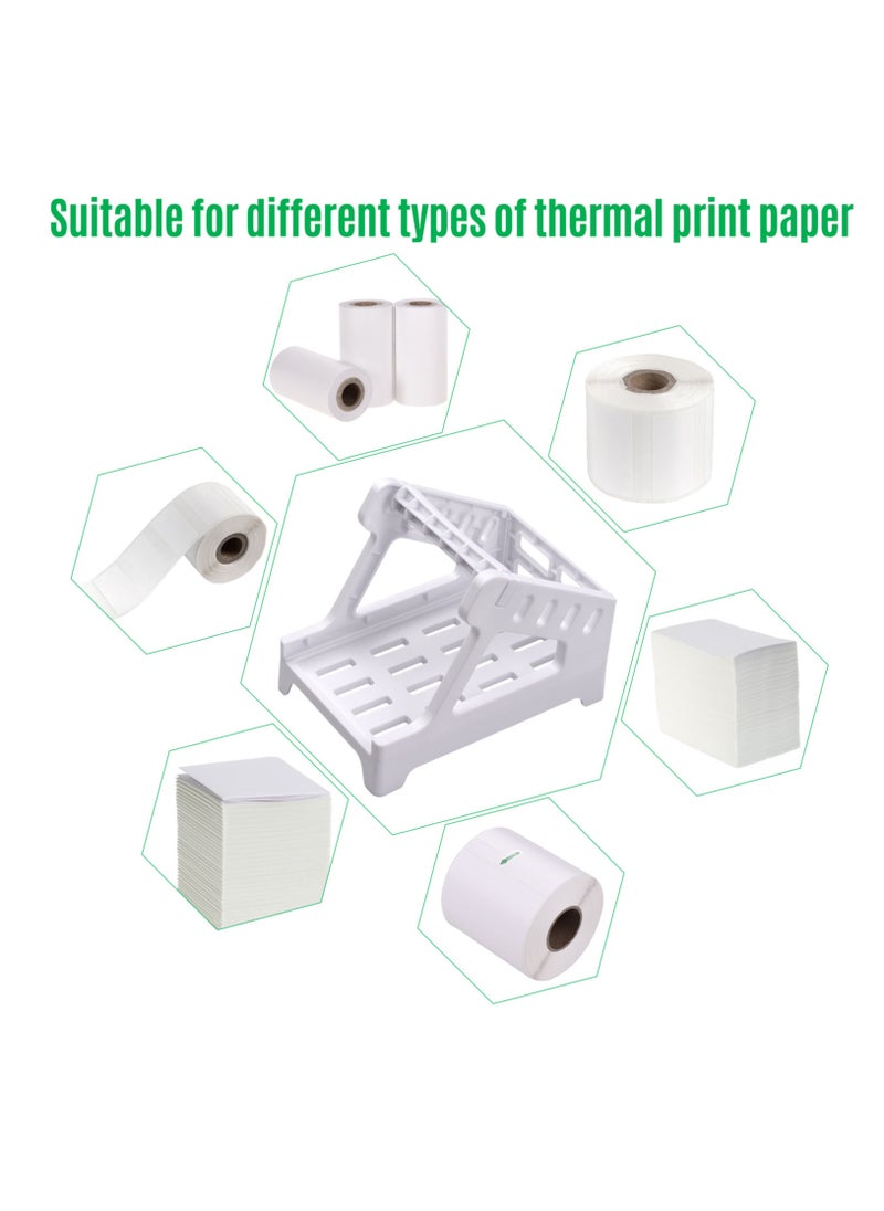 Generic - Thermal Label Printer Label Holder for Rolls and Fanfold Shipping Package Labels Work with Desktop Label Printers - Image 1