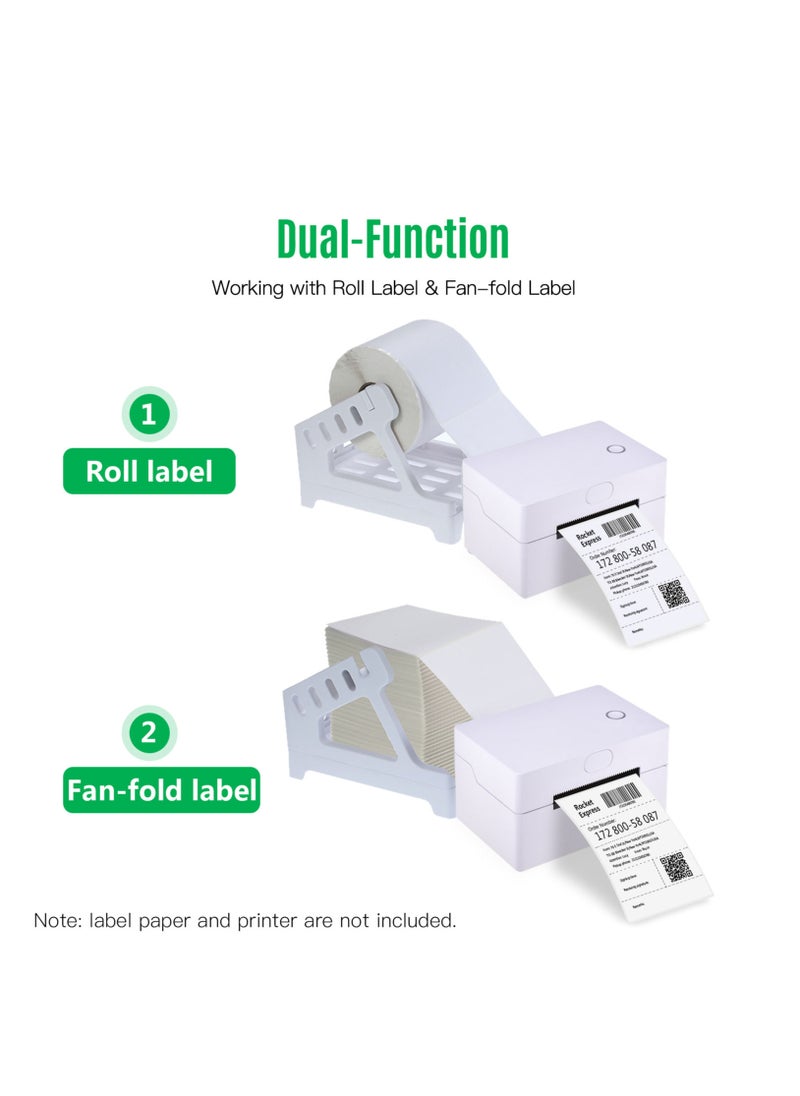 Generic - Thermal Label Printer Label Holder for Rolls and Fanfold Shipping Package Labels Work with Desktop Label Printers - Image 1