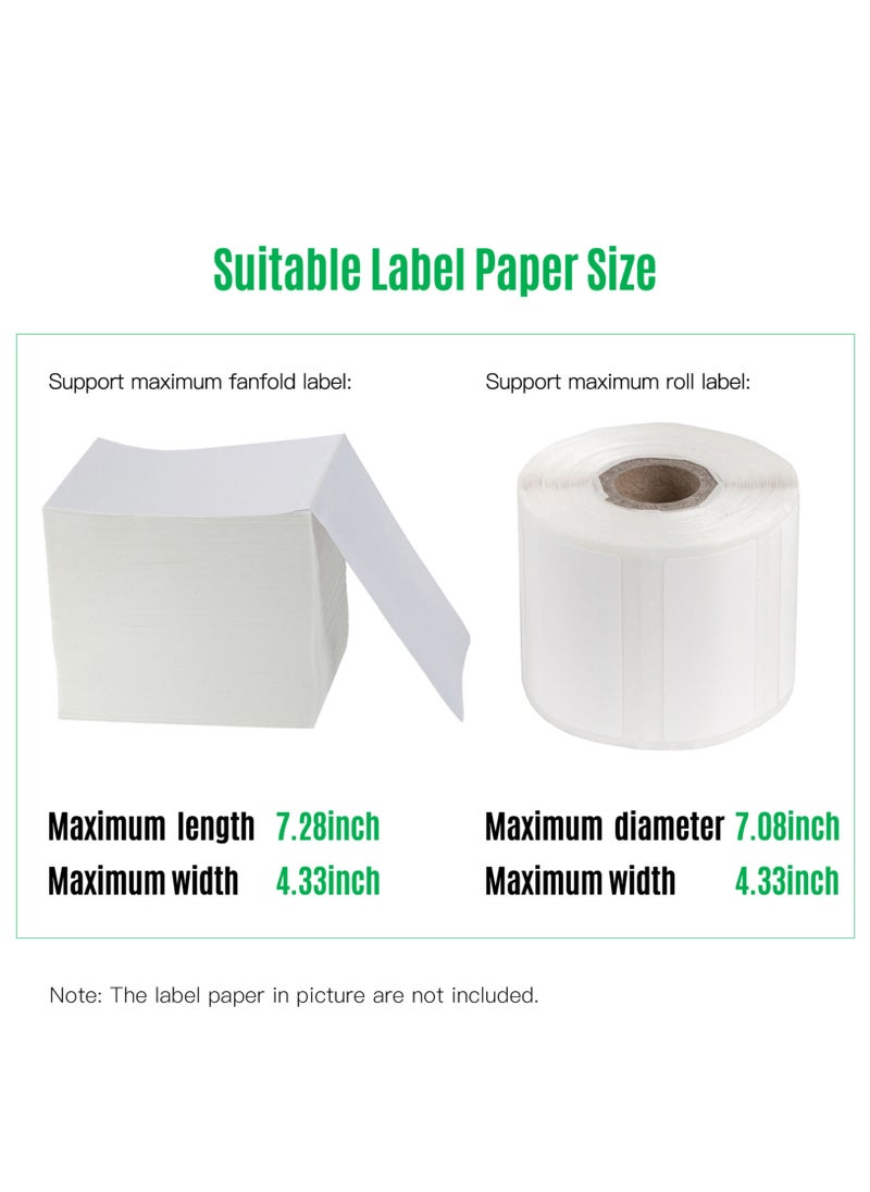Generic - Thermal Label Printer Label Holder for Rolls and Fanfold Shipping Package Labels Work with Desktop Label Printers - Image 1