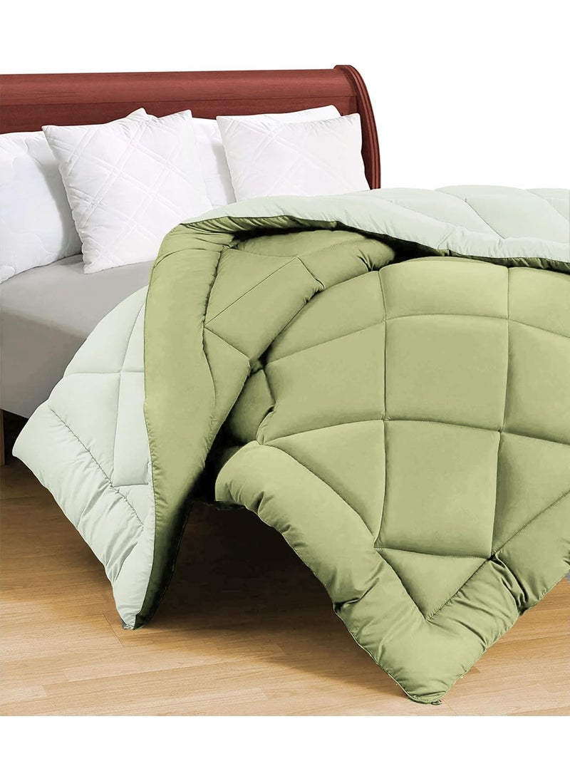 BSB HOME BSB HOME Snuggle Up 2.O Monsoon/All Season Solid Reversible Double Bed Microfiber Comforter Blanket | Quilt | Dohar | Rajaai | Duvets - (220 GSM, Light Green)  - Image 3