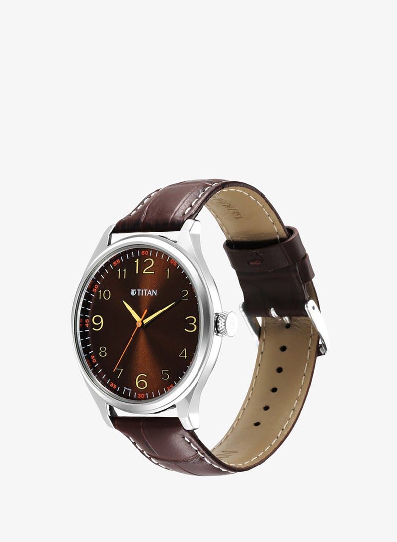 TITAN Leather Analog Wrist Watch 1802SL16 - Image 3