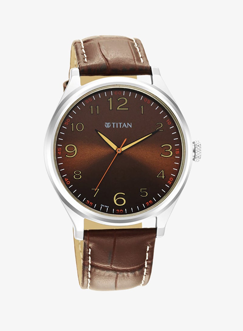 TITAN Leather Analog Wrist Watch 1802SL16 - Image 1
