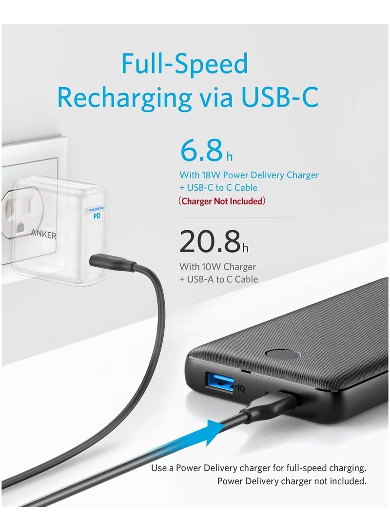 Anker USB C Power Bank, PowerCore Essential 20000 PD (18W) Power Bank, High Cell Capacity 20000mAh Portable Charger Battery Pack for iPhone 12/Mini/Pro/Max Pro/11/X, Samsung - Image 5