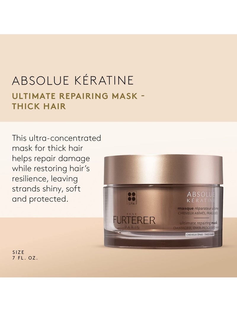Rene Furterer Rene Furterer ABSOLUE KERATINE Ultimate Regenerating Mask - For Damaged, Over-Processed Thick Hair - Repair & Restore  - Image 4