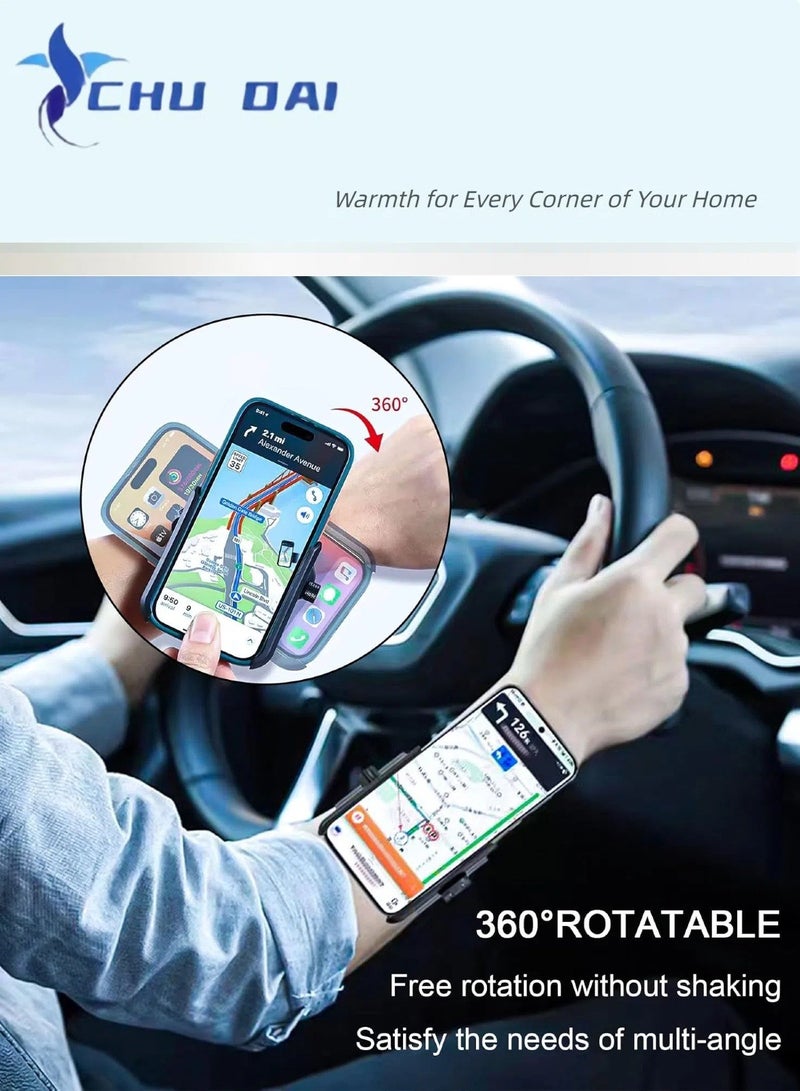 CHU DAI Wristband Phone Holder, 360° Rotation & Detachable Sports Armband Cell Phone Holder, Hands-Free Phone Accessories Holder for Selfies Videos Live Broadcast Hiking Biking Walking - Image 3