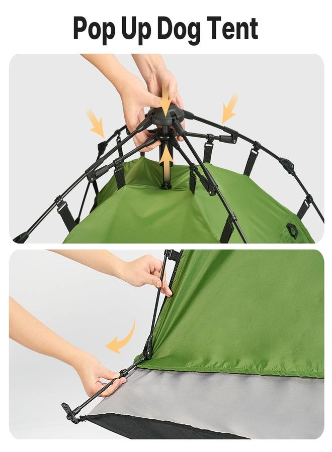 Veehoo Pop Up Dog Tent House for Indoor Outdoor, Portable & Waterproof Dog Canopy Shelter with Cool Mesh, Foldable Automatic Pet Tent for Dogs with Camping Mat and Bag for Large & Extra Large Dogs - Image 5