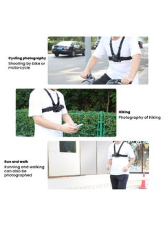 SP Adjustable Chest Mount Harness for Sport Camera Mobile Phone, Chesty Harness Strap Holder Mount for Outdoor Sports, Cell Phone Clip Holder Installation Fixation Bracket for 3.5"-6.8" Phone  - Image 4