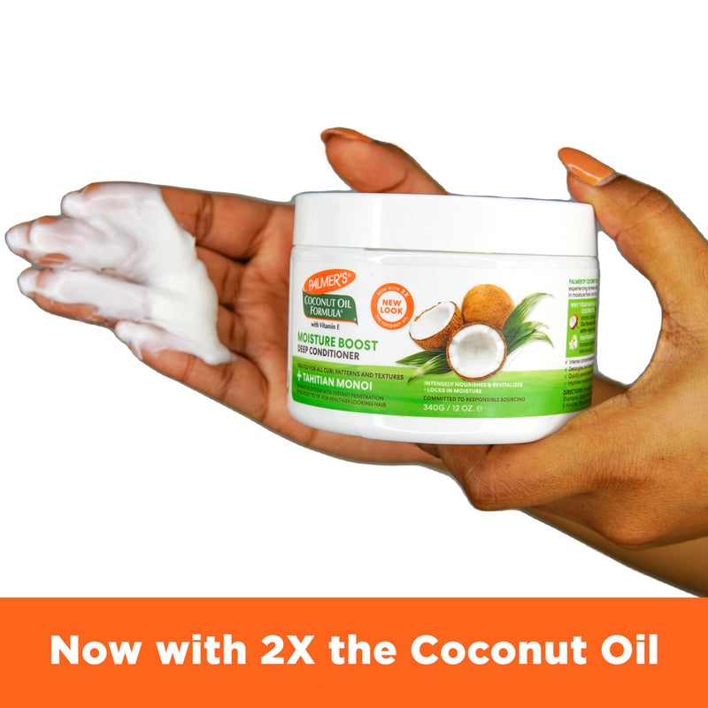 Palmer's Coconut Oil Formula Moisture Boost Deep Hair Conditioner, 12 Fl Oz - Image 3
