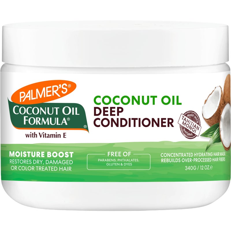 Palmer's Coconut Oil Formula Moisture Boost Deep Hair Conditioner, 12 Fl Oz - Image 1