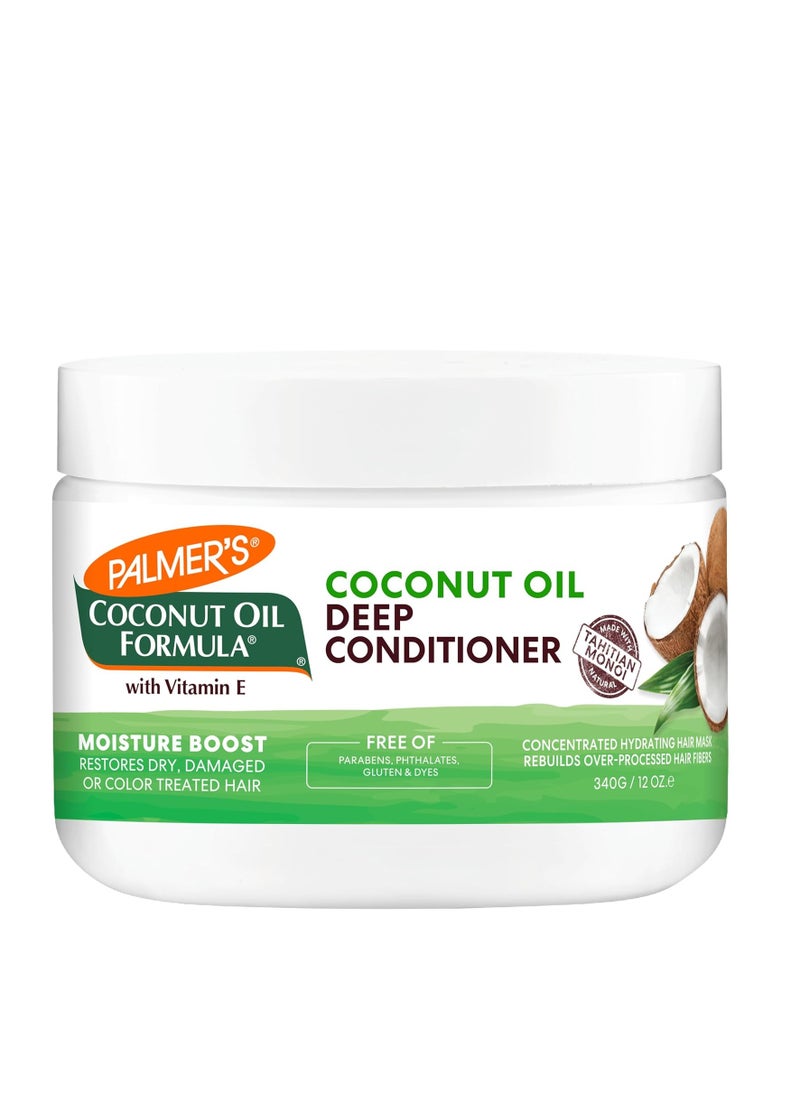 PALMER'S Palmer's Coconut Oil Formula Moisture Boost Deep Hair Conditioner, 12 Ounce  - Image 1