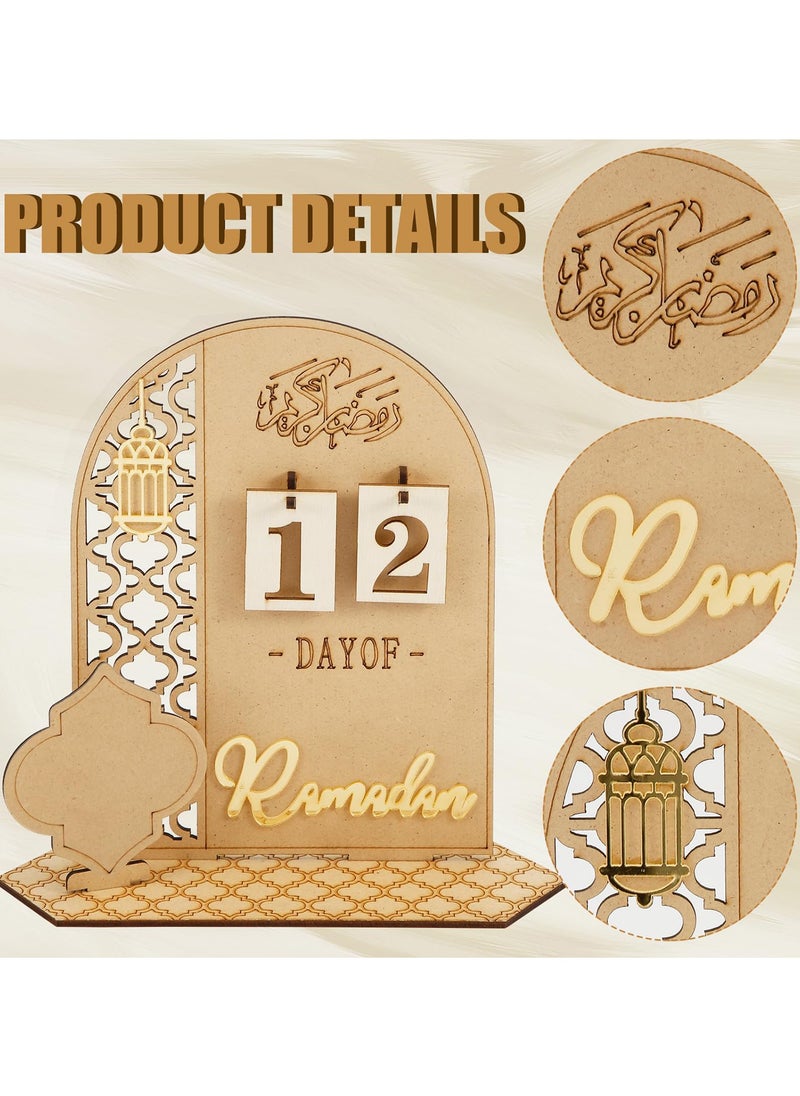 Ramadan Advent Calendar, Wooden Ramadan 30 Days Countdown Calendar, DIY Eid Mubarak Decorations for Ramadan Parties, Ramadan Gifts for Family (Lantern) - pzsku/ZE24EDDE57C8A9FF55928Z/45/_/1739323725/12e3b588-f21f-4a00-9a8a-3497b437b646