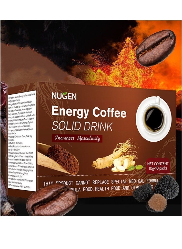 NAVETA Manly Energy Ginseng Coffee - Natural Vitality & Men's Health Support, Enhances Endurance & Daily Energy - Image 3