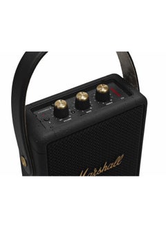Marshall Stockwell II Portable Bluetooth Speaker, Black and Brass  - Image 5