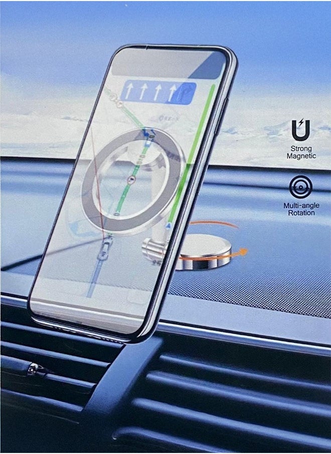 Jmary MH-79 Premium Magnetic Car Mobile Holder – Universal Dashboard & Air Vent Mount with Super Strong Magnet Grip – 360° Adjustable Phone Stand Compatible with All Smartphones – Black - Image 5