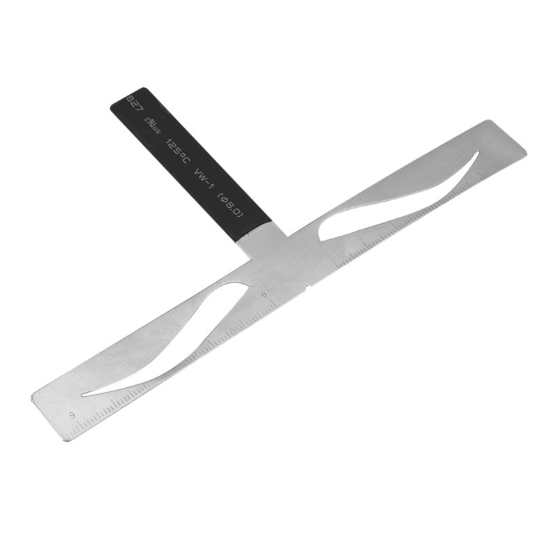 Permanent Eyebrow Ruler: Magnesium Alloy Bendable Adjustable Ruler - 3 Positioning Accurate Eyebrow Measure for Professional Eyebrow Design & Makeup Artists - Image 1