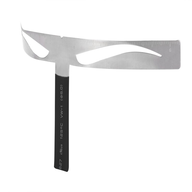 Permanent Eyebrow Ruler: Magnesium Alloy Bendable Adjustable Ruler - 3 Positioning Accurate Eyebrow Measure for Professional Eyebrow Design & Makeup Artists - Image 2