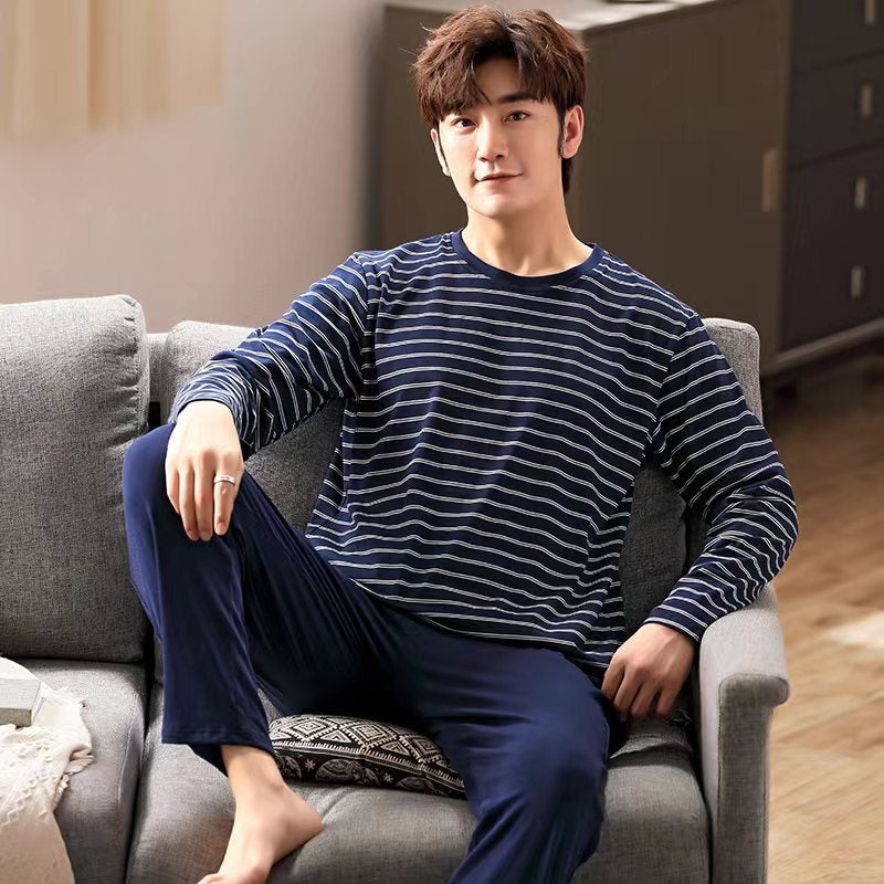 Men's Long-Sleeve Pajama Set - Image 1