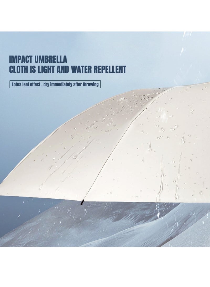Umbrella for Protection from Rain and Sun Blue  - Image 4