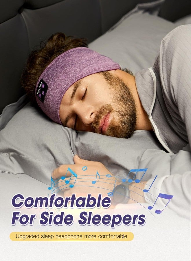 Perytong Sleep Headphones Bluetooth 5.4, Sleep Headphones for Side Sleepers with Ultra-Thin HD Stereo Speakers, Wireless & Sweat Resistant Sport Earphones for Workout Yoga Travel - Image 2