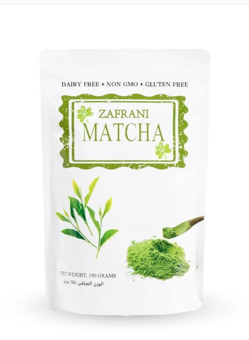 zafrani Pure 100% organic matcha with no additives, 150g, suitable for vegetarians - Image 2