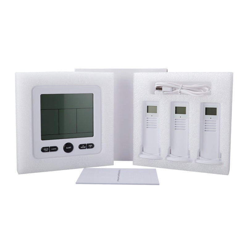 Digital Thermohygrometer: 1-to-3 Setup - High-precision Color Alarm Digital Hygrometer for Indoor Outdoor Use - Image 2