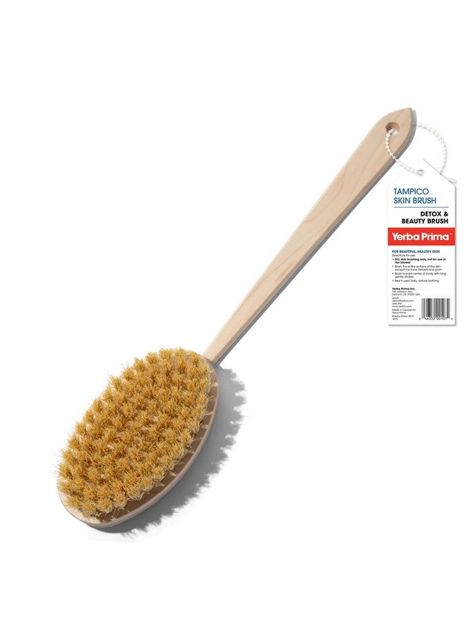 يربا بريما فرشاة الجلد تامبيكو (عبوة من قطعة واحدة) - شعيرات من الألياف النباتية الطبيعية لتنظيف البشرة الجافة - Image 1