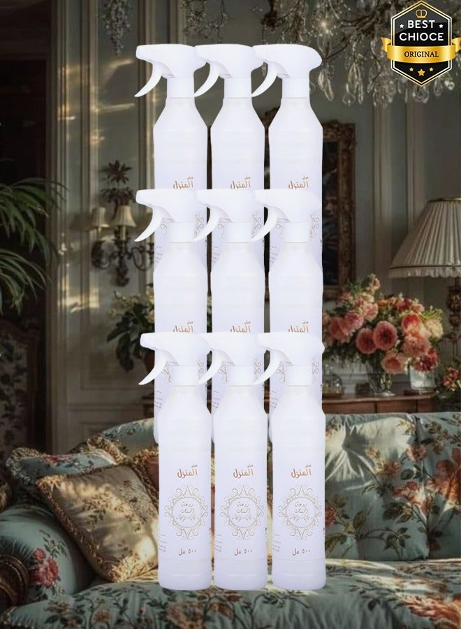Banafa 9 Pieces Rawaat Al Musk Air Freshener 500ml - Image 1