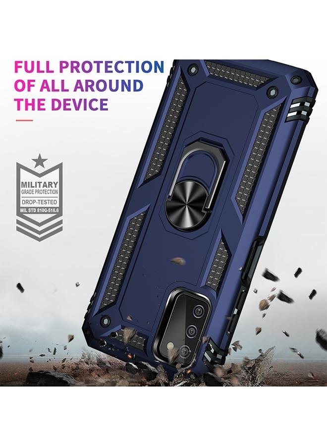 اس-توب جراب لهاتف Samsung Galaxy A03s إصدار 164 مم، جراب واقٍ مقاوم للصدمات من مادة TPU + PC مع حامل دوار 360 درجة - Image 4