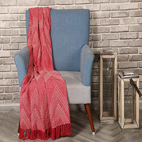 SASHAA WORLD Jewels of India Throw | Throw for Living Room, Sofa, Bed, Chair, Picnic & Used for Gift | Pink Throw Blanket 130X180 Cm - Image 1