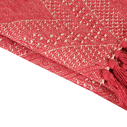 SASHAA WORLD Jewels of India Throw | Throw for Living Room, Sofa, Bed, Chair, Picnic & Used for Gift | Pink Throw Blanket 130X180 Cm - Image 5