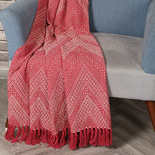 SASHAA WORLD Jewels of India Throw | Throw for Living Room, Sofa, Bed, Chair, Picnic & Used for Gift | Pink Throw Blanket 130X180 Cm - Image 3