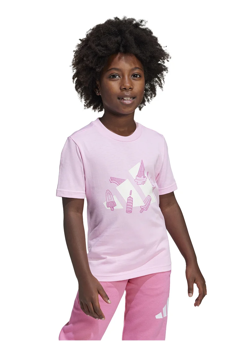 اديداس Kids Lounge Ice Graphic T-Shirt