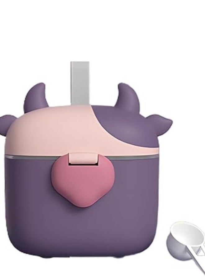 Twisoo Baby Formula Milk Powder Dispenser with Scoop, Airtight, BPA-Free, Spill-Proof, Stackable Snack Storage, Purple - Image 1