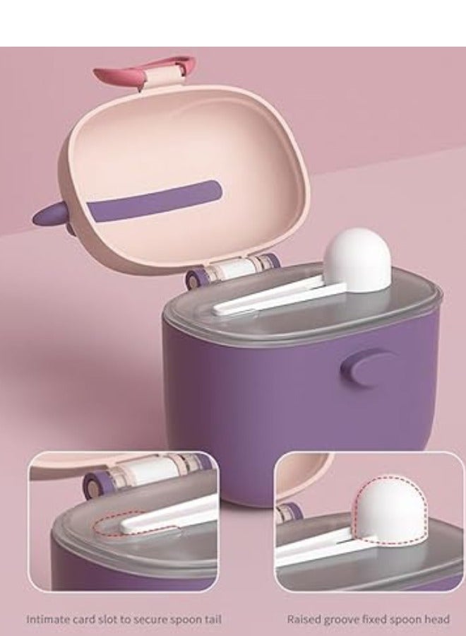 Twisoo Baby Formula Milk Powder Dispenser with Scoop, Airtight, BPA-Free, Spill-Proof, Stackable Snack Storage, Purple - Image 5