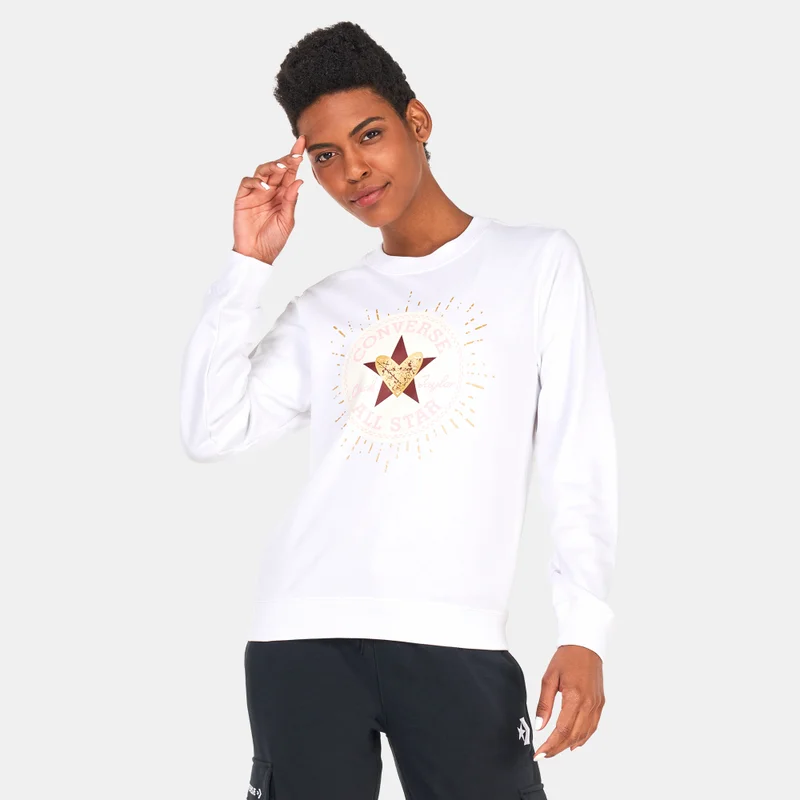 CONVERSE Women's Radiating Love Graphic Sweatshirt