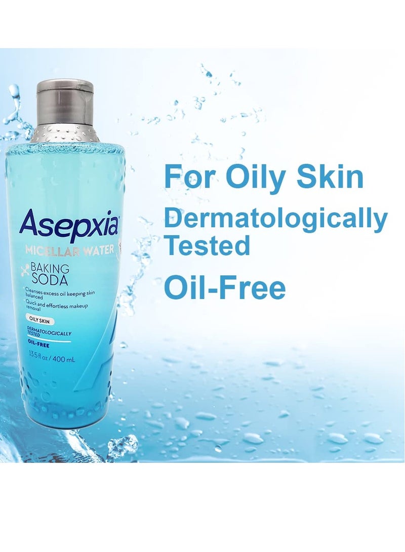 Asepxia Asepxia Baking Soda Micellar Water Cleanser & Makeup Remover, 13.5 fl oz  - Image 2