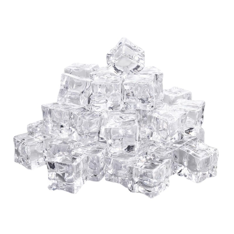 40Pcs Acrylic Fake Ice Cubes Mold For Bar Wedding Decor Realistic Cube Molds - Image 2