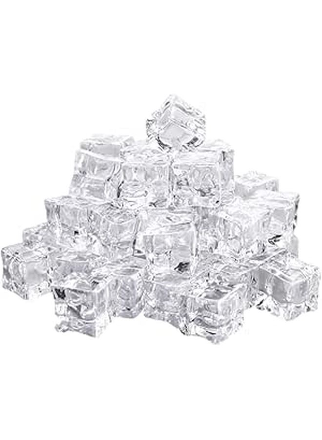 40Pcs Acrylic Fake Ice Cubes Mold For Bar Wedding Decor Realistic Cube Molds - Image 1