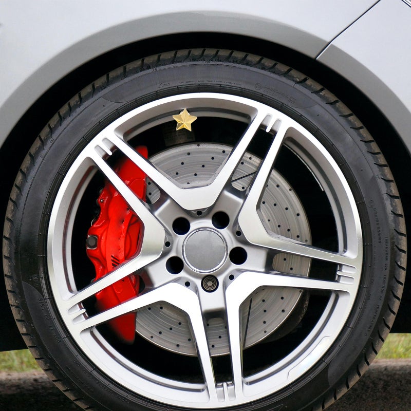 🚗 أغطية صمامات إطارات السيارات من مادة ABS باللون الذهبي للحماية 12 قطعة - Image 5
